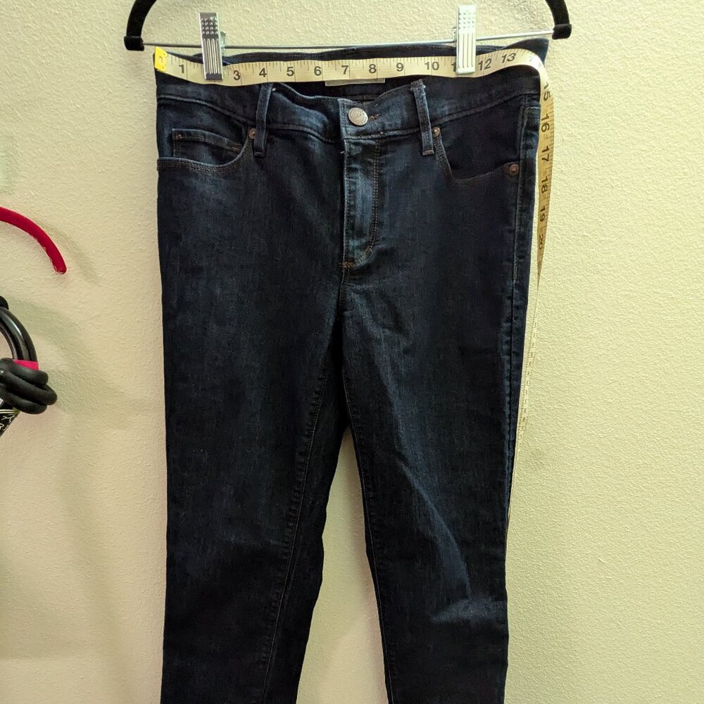 Straight leg blue denim 14inch rise loft